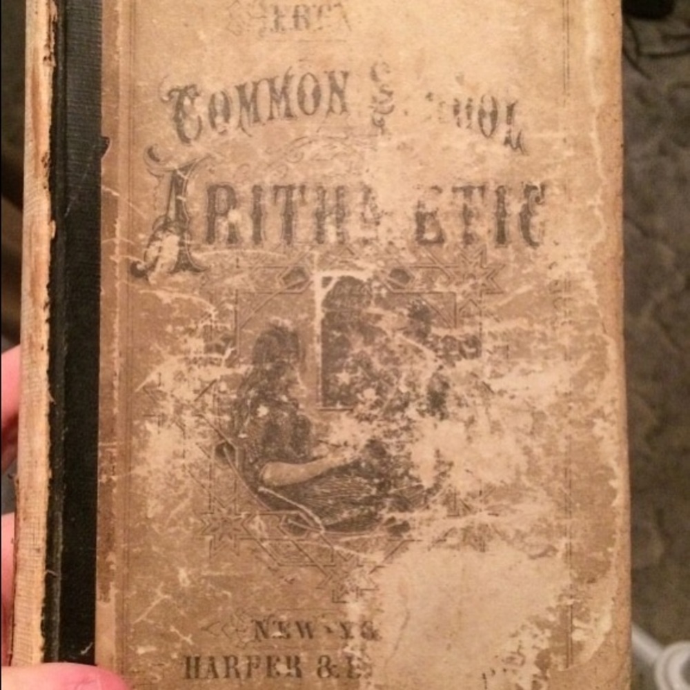 OLD ANTIQUE ARITHMETIC BOOK